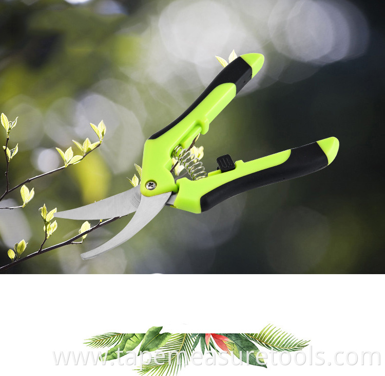 Curved blade head gardening scissors garden pruning shears non-slip labor-saving branch shears good quality scissors